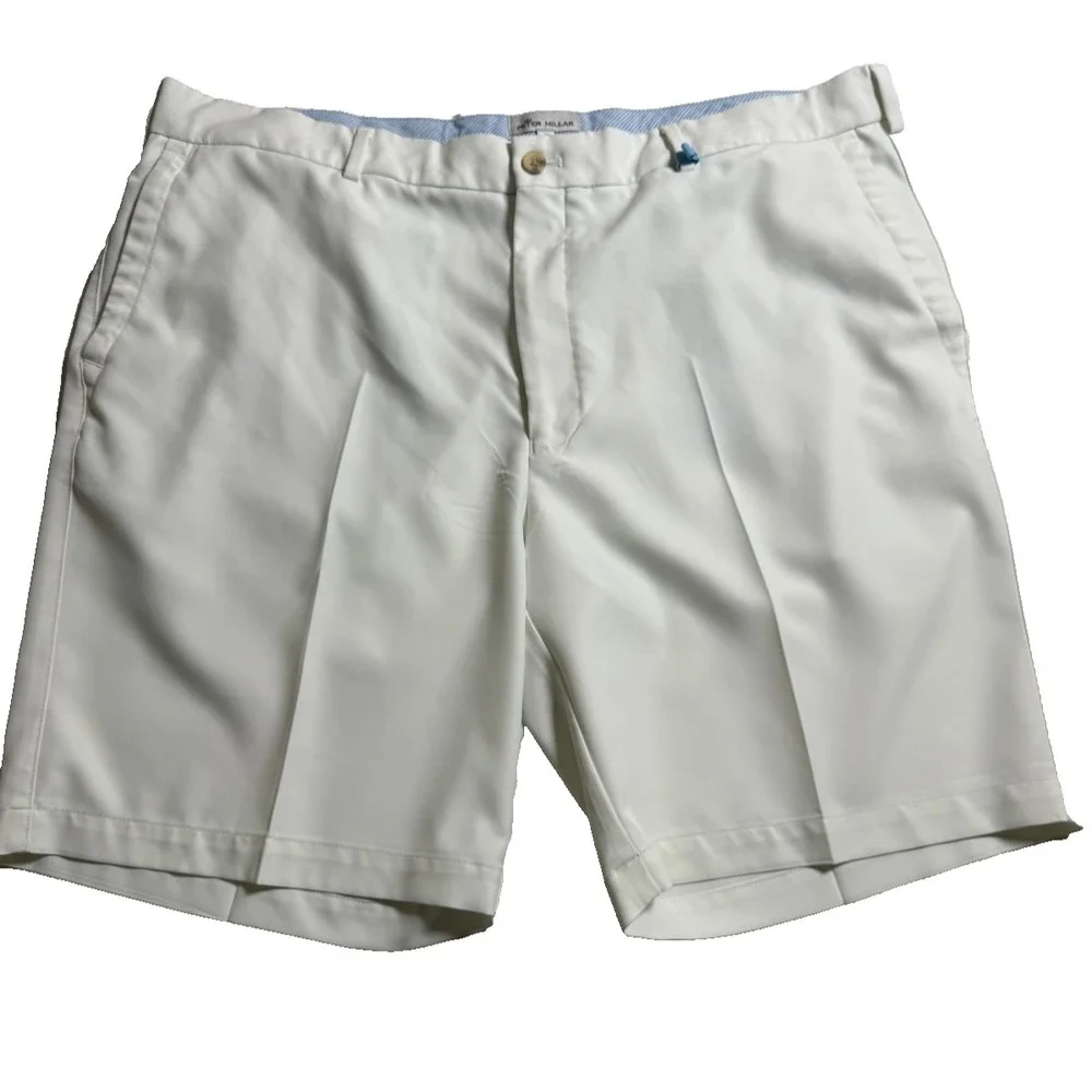 Peter Millar Men golf shorts Size 40 Performance stretch flat front light weight
